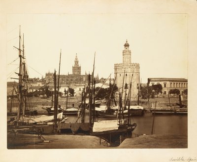 Kathedrale, Torre del Oro und Guadalquivir-Fluss, Sevilla von Charles Clifford